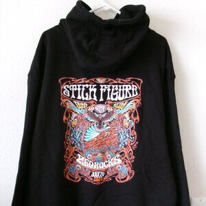Stick Figure Red Rocks 2024 Concert Sweater Hoodie Mens L/S Sz XL - New
